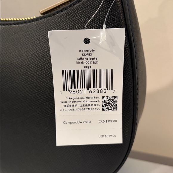 ♠️kate spade Paige Medium Convertible Crossbody, Black NWT